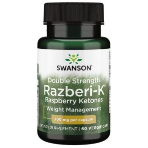 Double Strength Razberi-K Raspberry Ketones 200 мг 60 веге капсули | Swanson Double Strength Razberi-K Raspberry Ketones 200 мг 60 веге капсули | Swanson