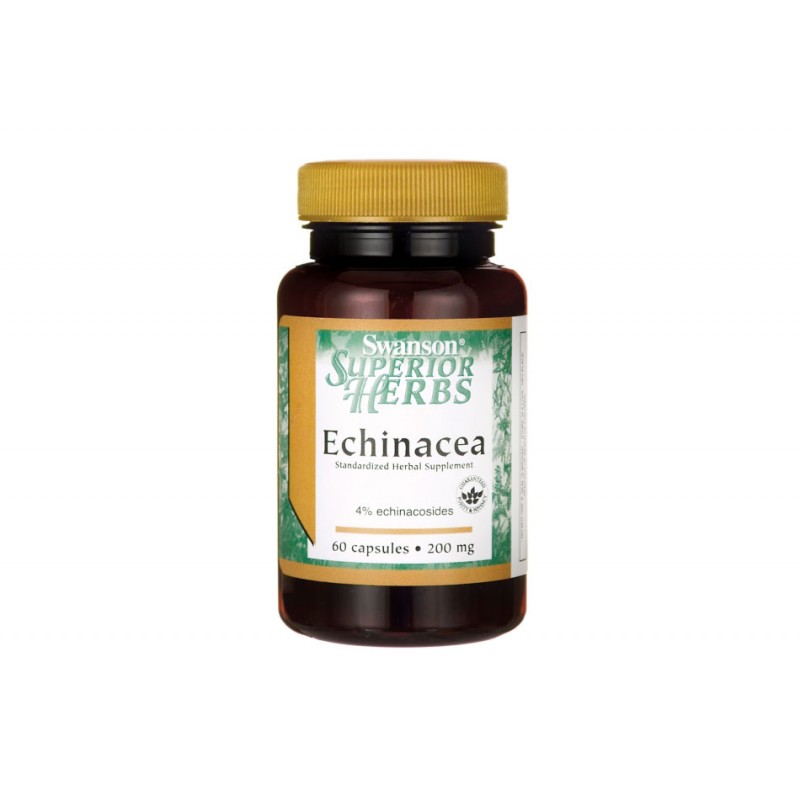 Echinacea Standardized 200 мг 60 капсули | Swanson