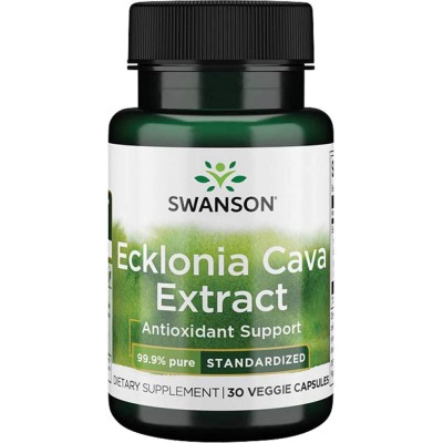 Ecklonia Cava Extract 53 мг 30 веге капсули | Swanson С високо съдържание на антиоксиданти, защитаващи нервните клетки в мозъка Поддържа здравословно кръвно налягане Подобрява вискозитета и циркулацията на кр Ecklonia Cava Extract 53 мг 30 веге капсули | 