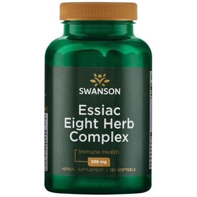 Essiac Eight Herb Complex 120 гел-капсули | Swanson Богат на антиоксиданти, които защитават клетките на тялото от свободни радикали Увеличава производството на антитела, което значително подобрява имунната систе Essiac Eight Herb Complex 120 гел-капсули |