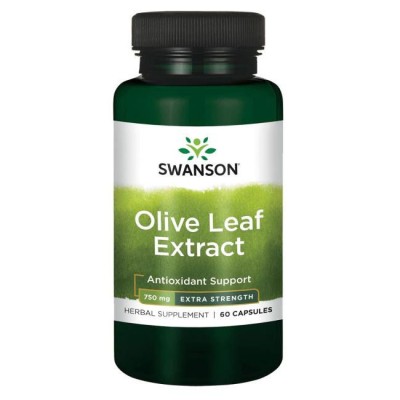 Extra Strength Olive Leaf Extract 750 мг 60 капсули | Swanson За подсилване на имунните защити Срещу възпаление в организма Добро средство за понижаване нивата лошия холестерол в кръвта Предпазва от сърдеч Extra Strength Olive Leaf Extract 750 мг 60 капсу