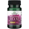 Extra Strength Vitamins D3 & K2 60 веге капсули | Swanson