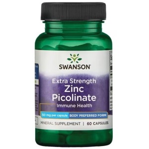 Extra Strength Zinc Picolinate 50 мг 60 капсули | Swanson