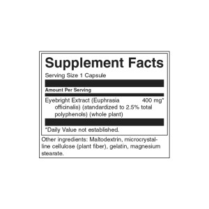 Eyebright Extract 400 мг 60 капсули | Swanson