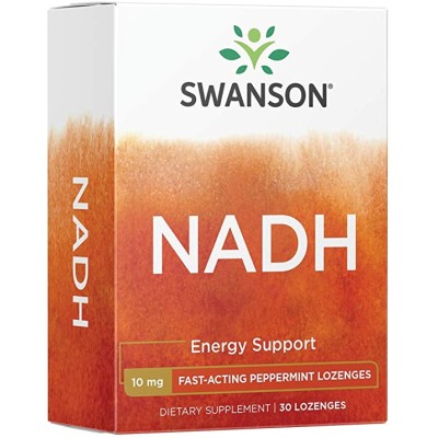 Fast-Acting NADH High Bioavailability 10 мг 30 таблетки за смучене | Swanson Ефективно се бори с умората Повишава енергията Помага при Синдром на хронична умора Подобрява концентрацията и паметта Предос Fast-Acting NADH High Bioavailability 10 мг 30 табле
