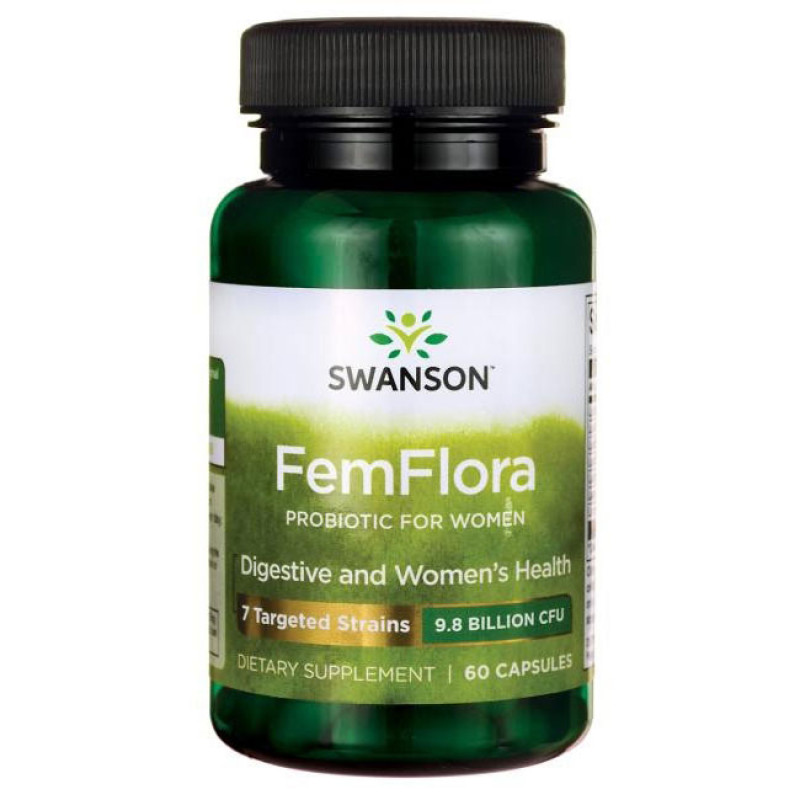 FemFlora Probiotic For Women 9 млрд. CFU 60 капсули | Swanson