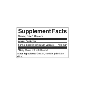Fennel Seed 480 мг 100 капсули | Swanson
