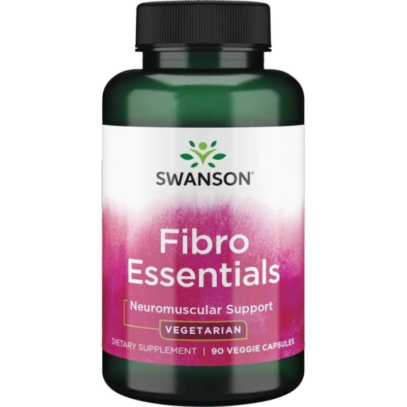 Fibro Essentials 90 веге капсули | Swanson Съдържа Б витамини, магнезий, триметилглицин и др. Най-съвременната комбинация от хранителни вещества, която успокоява нервно-мускулната чувствителност Насърчава здр Fibro Essentials 90 веге капсули | Swanson Съд