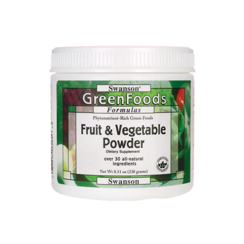 Fruit & Vegetable Powder 230 гр | Swanson Fruit & Vegetable Powder 230 гр | SwansonМощна комбинация от зелени храни, кафяв ориз, зеленчуци и плодове
Плодове и зеленчуци на прах
За подсилване на имунните защити
Срещу различни инфекциоз Fruit & Vegetable Powder 230 гр | Swanson Мощна комбинация от зелени храни, кафяв ориз, зеленчуци и плодове Плодове и зеленчуци на прах За подсилване на имунните защити Срещу различни инфекциозни състо Fruit & Vegetable Powder 230 гр | Swanson Мощ