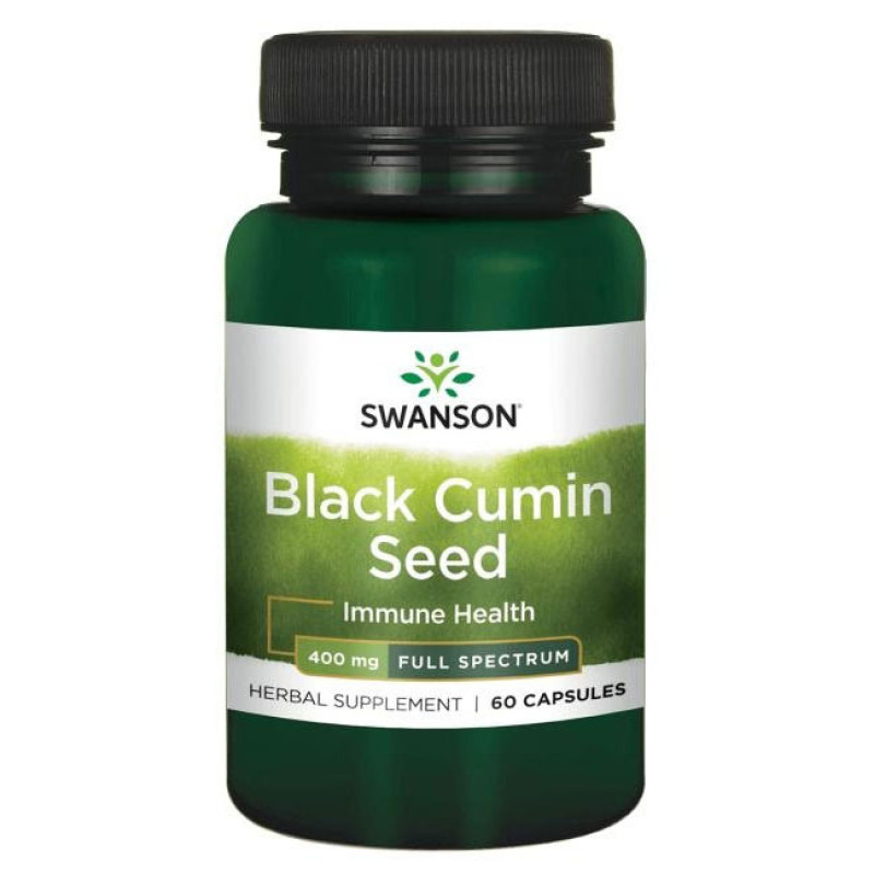 Full Spectrum Black Cumin Seed 400 мг 60 капсули | Swanson
