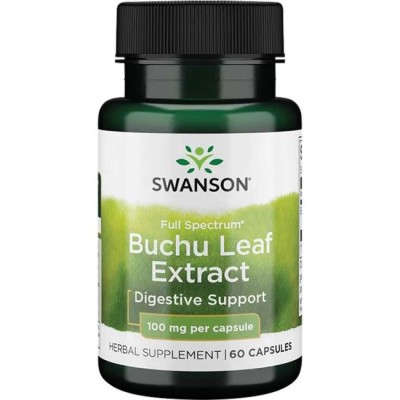 Full Spectrum Buchu Leaf Extract 4:1 100 мг 60 капсули | Swanson Осигурява всички ползи от екзотичната билка бучу Профилактична грижа за стомашно-чревния и уринарния тракт Диуретично действие Full Spectrum Full Spectrum Buchu Leaf Extract 4:1 100 мг 60 ка