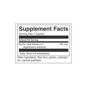 Full Spectrum Buchu Leaf Extract 4:1 100 мг 60 капсули | Swanson