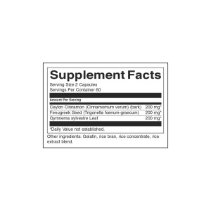 Full Spectrum Cinnamon, Fenugreek & Gymnema 120 капсули | Swanson Full Spectrum Cinnamon, Fenugreek & Gymnema 120 капсули | Swanson