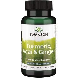 Full Spectrum Turmeric, Acai & Ginger 60 капсули | Swanson