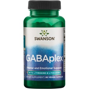 GABAplex with L-Tyrosine & L-Theanine 60 веге капсули | Swanson