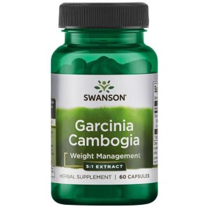 Garcinia Cambogia 5:1 Extract 60 капсули | Swanson Garcinia Cambogia 5:1 Extract 60 капсули | Swanson
