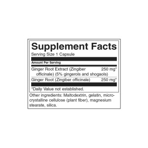 Ginger Root Standardized 250 мг 100 капсули | Swanson