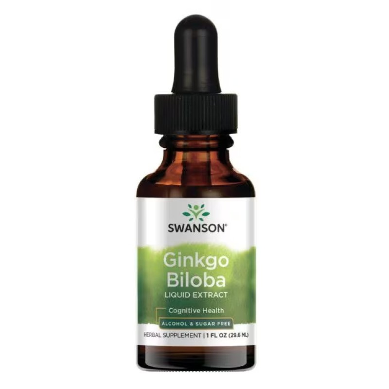 Ginkgo Biloba Liquid Extract 29.6 мл | Swanson