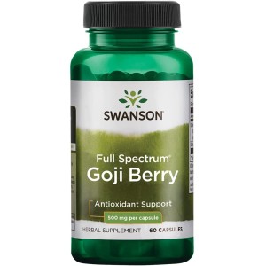 Goji Berry (лиций) 500 мг 60 капсули | Swanson Goji Berry (лиций) 500 мг 60 капсули | Swanson