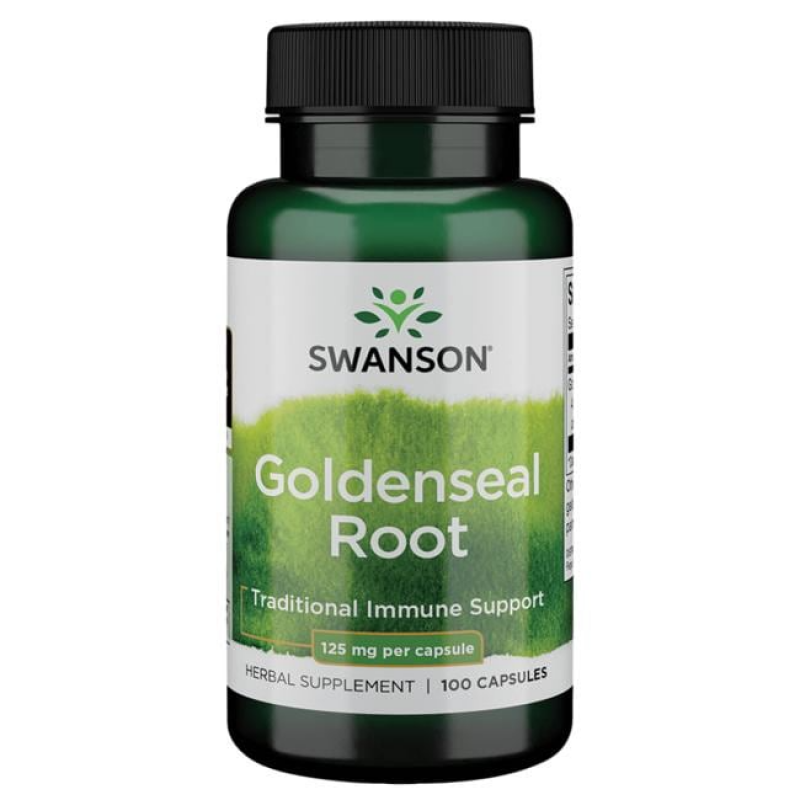 Goldenseal Root 125 мг 100 капсули | Swanson