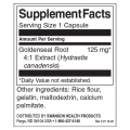 Goldenseal Root 125 мг 100 капсули | Swanson