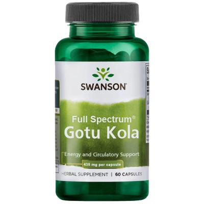 Gotu Kola 435 мг 60 капсули | Swanson Подобрява паметта Има силни антиоксидантни свойства Може да помогне при безсъние и хронична умора Може да подобри кръвообращението Готу Kола 435 мг 60 капсули на то Gotu Kola 435 мг 60 капсули | Swanson Подобрява паме