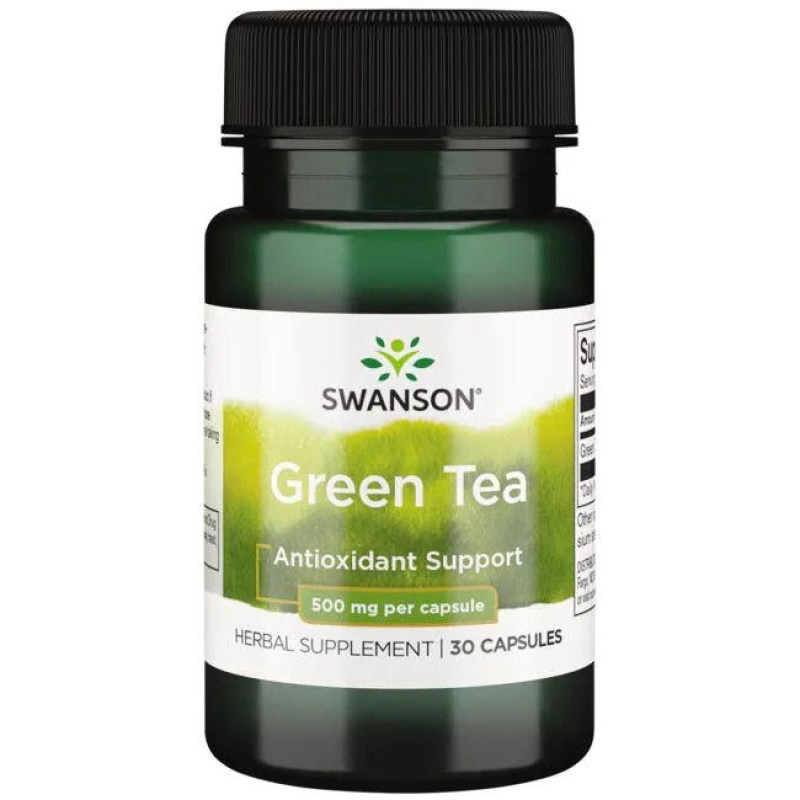 Green Tea 500 мг 30 капсули | Swanson
