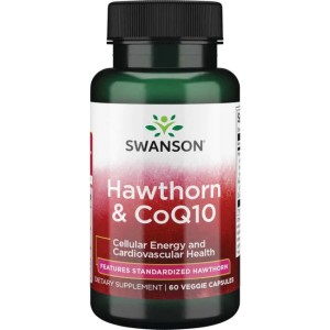 Hawthorn & CoQ10 60 вегетариански капсули | Swanson