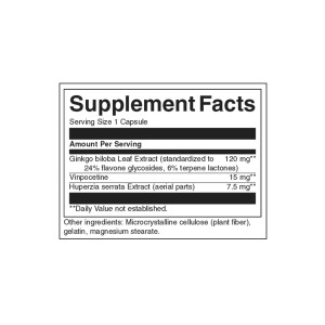 Herbal Extract Memory Complex 60 капсули | Swanson