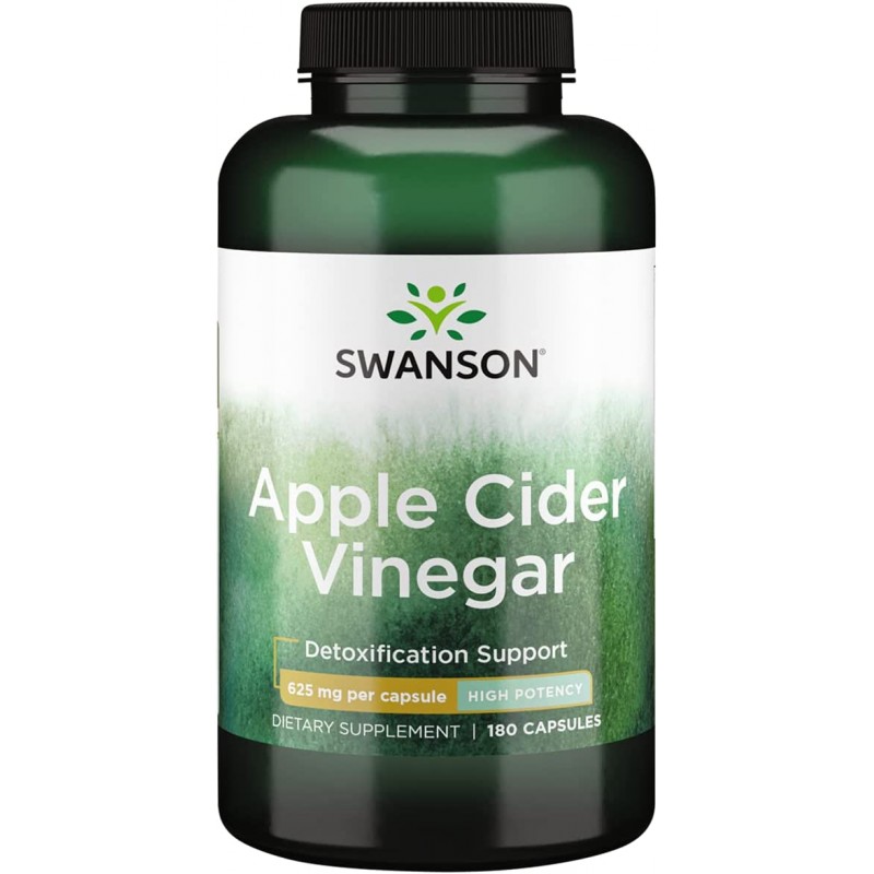 High Potency Apple Cider Vinegar 625 мг 180 капсули | Swanson