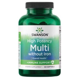 High Potency Multi without Iron 120 гел-капсули | Swanson