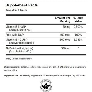 Homocysteine Formula 120 капсули | Swanson