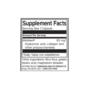 Hyaluronic Acid Complex 83 мг 60 капсулиHyaluronic Acid Complex 83 мг 60 капсули | Swanson