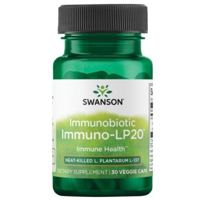 [Immunobiotic Immuno-LP20 30 веге капсули | Swanson Помага за поддържане на здрава имунна система Насърчава микробния баланс и поддържа здравето на храносмилането Термично обработен по време на фазата на расте
