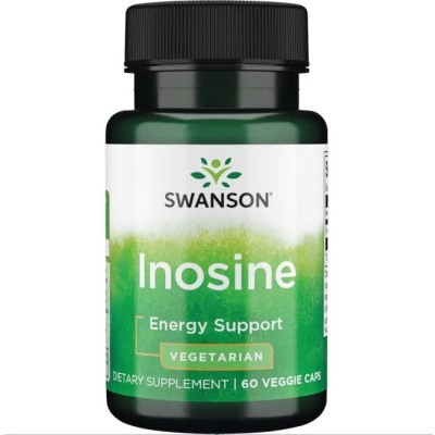Inosine 500 мг 60 вегетариански капсули | Swanson Подходящ за спортисти и любители на високоинтензивните тренировки Помага да редуцирате мазнините и да склуптурирате перфектното тяло Подобрява издръжловостта Inosine 500 мг 60 вегетариански капсули | Swans
