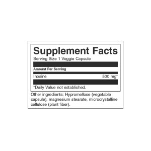 Inosine 500 мг 60 вегетариански капсули | Swanson