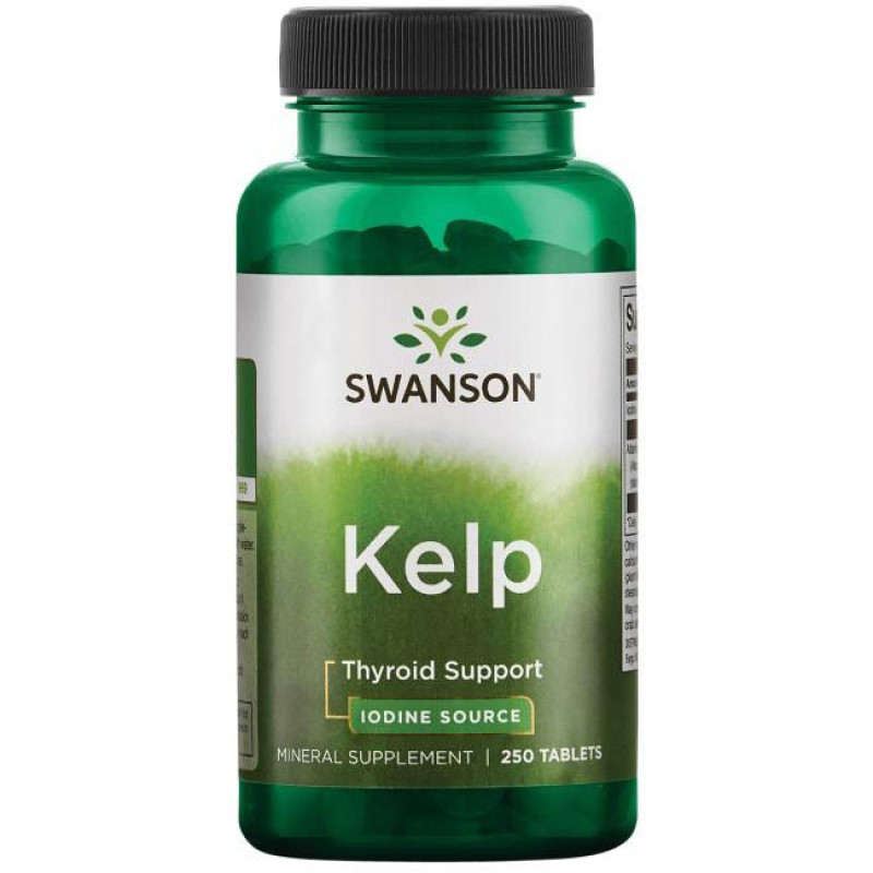 Kelp (Източник на Йод) 225 мкг 250 таблетки | Swanson
