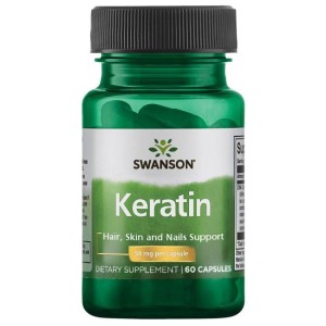 Keratin 50 мг 60 капсули | Swanson Keratin 50 мг 60 капсули | Swanson