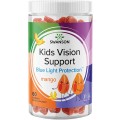 [Kids Vision Support 60 дъвчащи таблетки | Swanson Предлага защита на очното зрение при децата Предпазва от синята светлина, идваща от различни електронни устойства Подобрява здравето на очите  Добавка