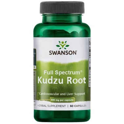 Kudzu Root 500 мг 60 капсули | Swanson Намалява завизимостта от никотин и цигари Облекчава симптомите при ПМС Допринася за здравето на черния дроб Подобрява сърдечната функция Има облекчаващо и противов Kudzu Root 500 мг 60 капсули | Swanson Намалява зави