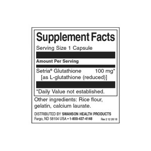 L-Glutathione 100 мг 100 капсули | Swanson