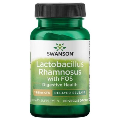 Lactobacillus Rhamnosus with FOS 5 млрд CFU 60 веге капсули | Swanson Поддържа чревната флора в оптимално състояние Увеличава имунитета на организма Подпомага борбата с патогените за защита от инфекции Lac Lactobacillus Rhamnosus with FOS 5 млрд CFU 60 ве