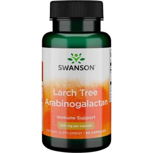 Larch Tree Arabinogalactan 500 мг 90 Капсули | Swanson Larch Tree Arabinogalactan 500 мг 90 Капсули | Swanson
