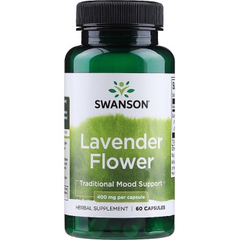 Lavender Flower 400 мг 60 капсули | Swanson