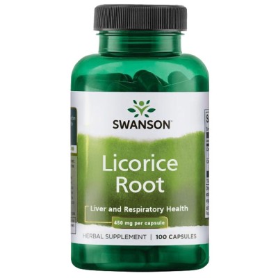 Licorice Root 450 мг 100 капсули | Swanson Облекчава синдрома на хроничната умора Намалява възпалението Насърчава здравето на храносмилателната система Подпомага здравето на черния дроб Корен от женско Licorice Root 450 мг 100 капсули | Swanson Облекчава 