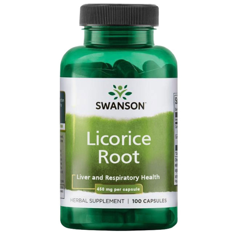 Licorice Root 450 мг 100 капсули | Swanson