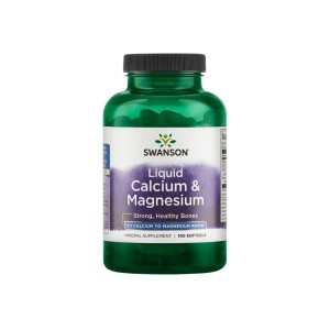 Liquid Calcium & Magnesium 120 гел-капсули | Swanson