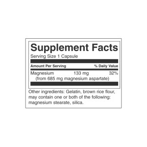 Magnesium Aspartate 685 мг 90 капсули | Swanson
