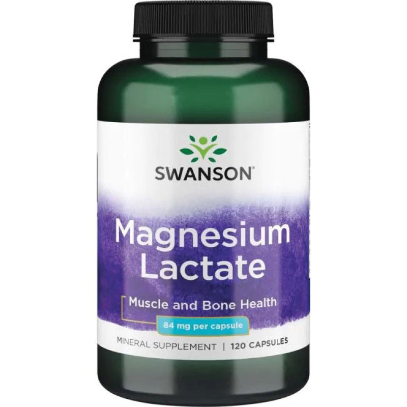 Magnesium Lactate 84 мг 120 капсули | Swanson
