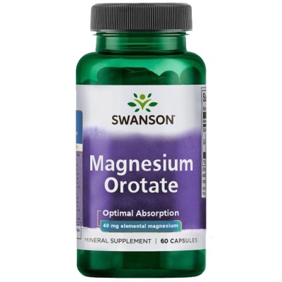 Magnesium Orotate 40 мг 60 капсули | Swanson Magnesium Orotate 40 мг 60 капсули | Swanson